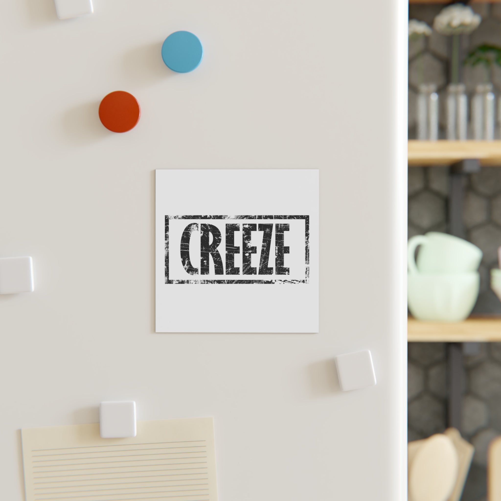 CREEZE Bold Quote Square Magnet, Motivational Fridge Magnet, Inspirational Gift, Home Decor, Office Accessory, Unique Magnet for Daily Inspiration