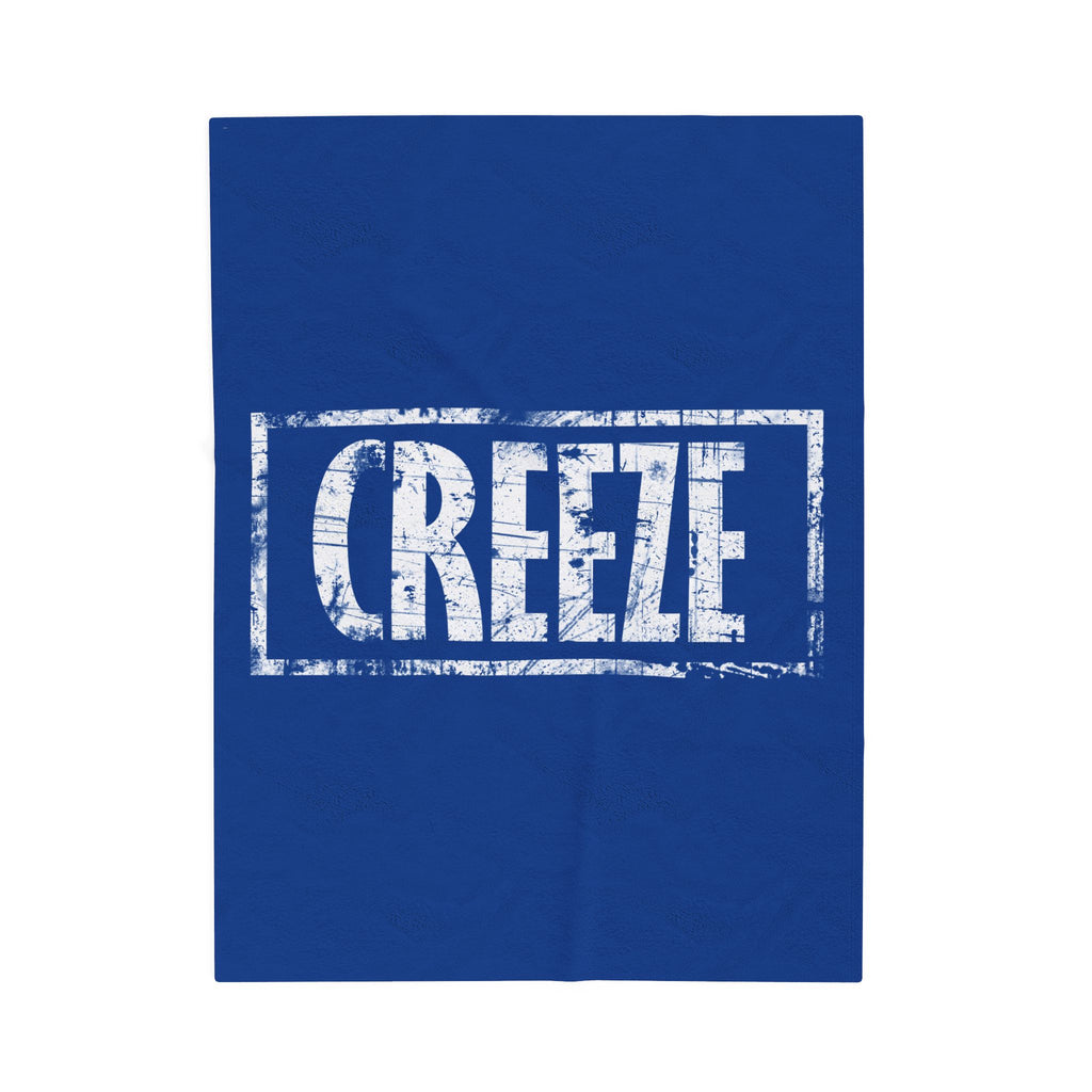 Cozy Velveteen Plush Blanket with 'CREEZE' Design | Perfect for Winter Nights, Gifts, Home Decor, and Movie Marathons