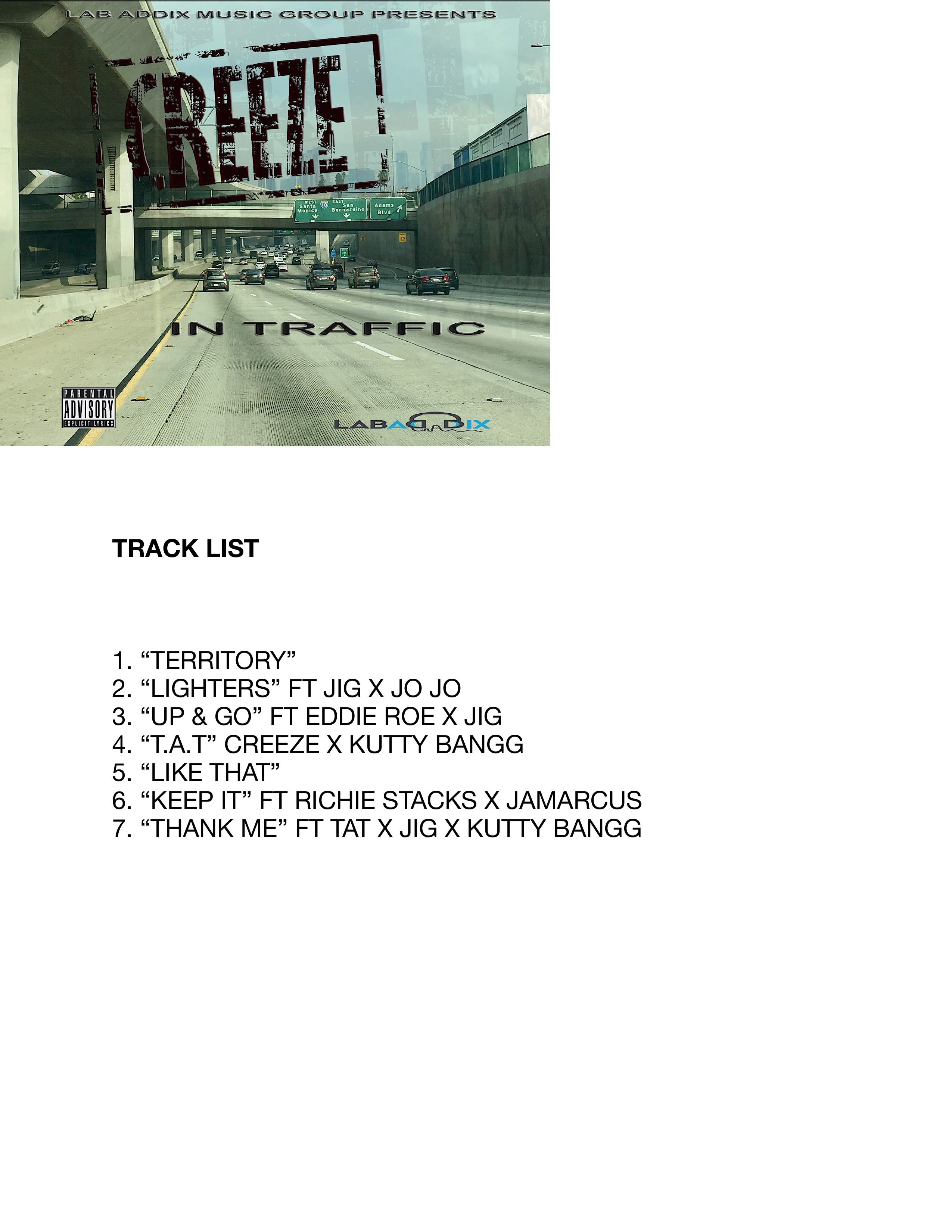 CREEZE "IN TRAFFIC" ALBUM